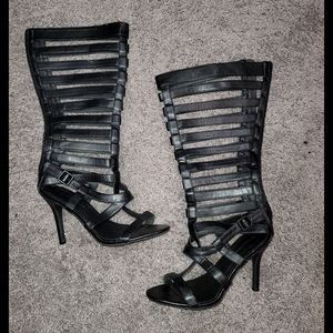 ‼️SOLD‼️ 
 Sexy Gladiator Zip Up Sandal Heels